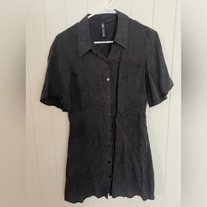 Mini button down dress